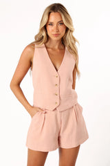 Jennifer Two Piece Set Dusty Pink