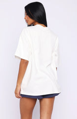 Cant Miss It Oversized Tee White