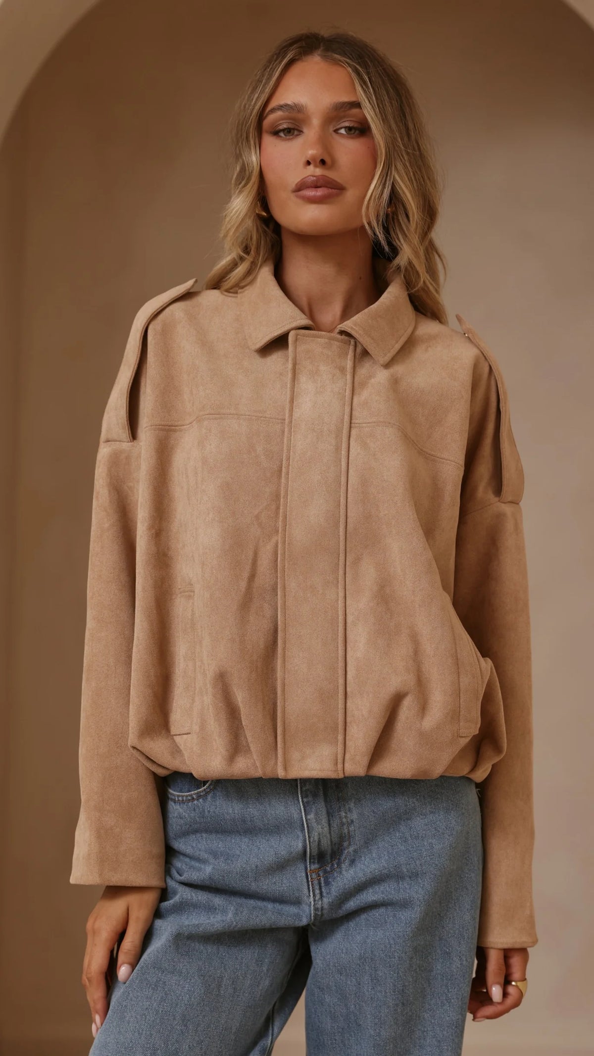 Leela Bomber Jacket Camel