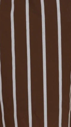 Kamala Strapless Cinch Top and Shorts Set Chocolate Blue Stripe
