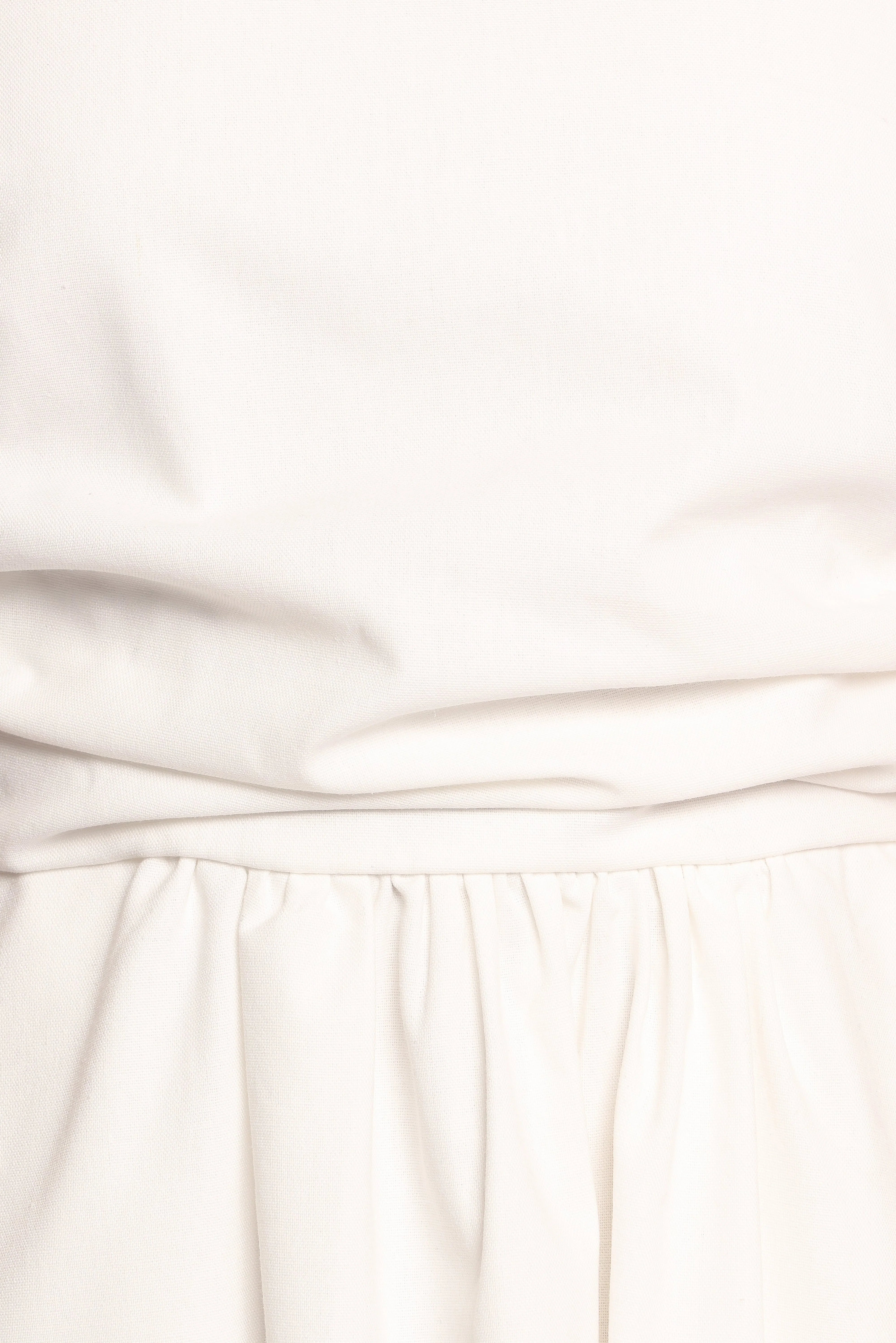 Clo Puff Sleeve Midi Dress White