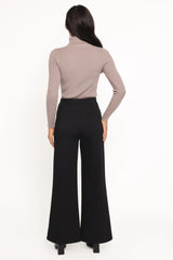 Jade Wide Leg Pant Black