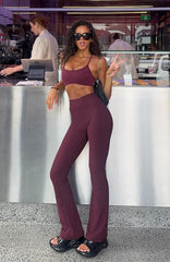 Movement Flare Leggings Merlot