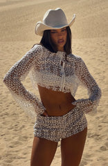 Purest Bliss Long Sleeve Top White