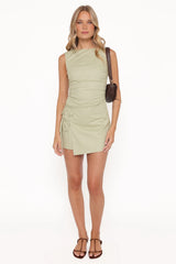 Nifty Mini Dress Sage Green