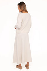 Willis Knitted Skirt Cream
