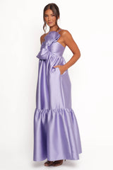 Betina Bow Front Maxi Dress Lilac