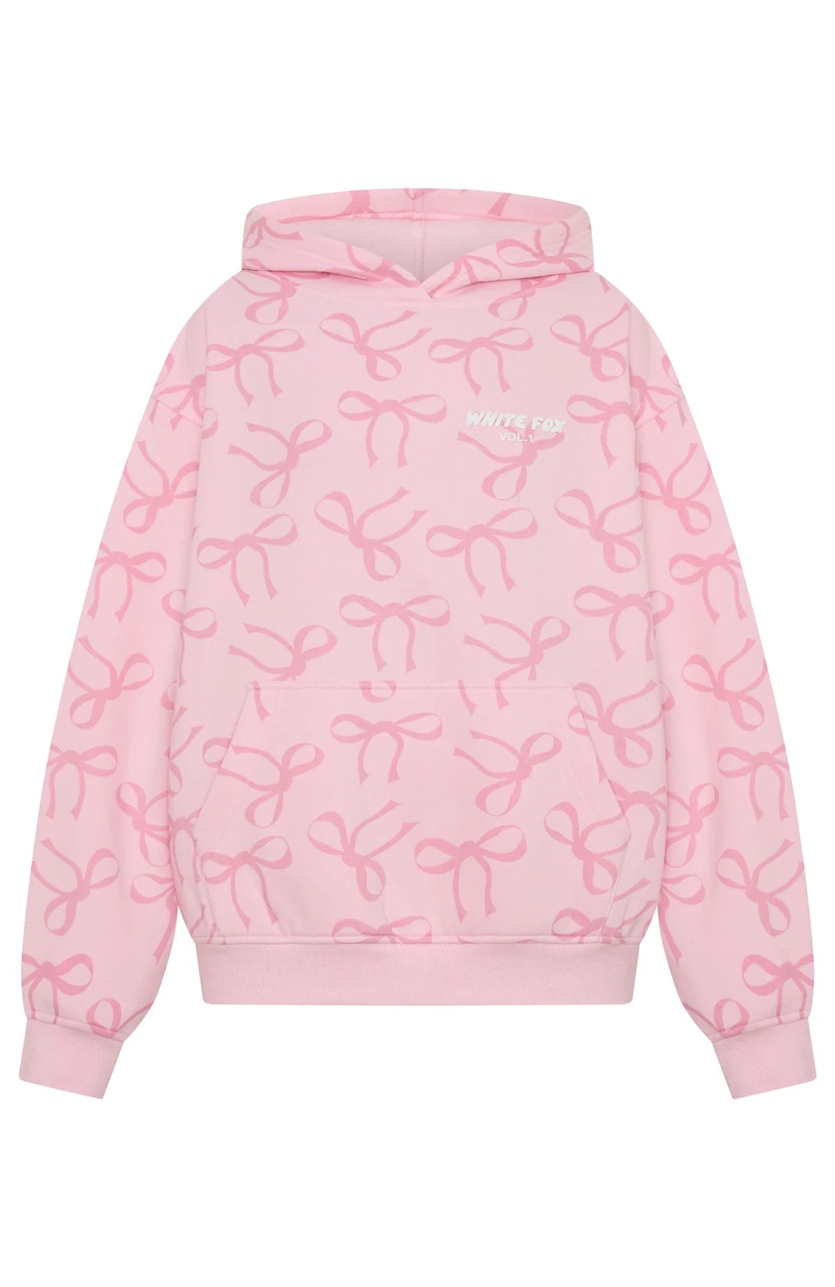 Vol 1 Oversized Printed Hoodie Posy Bow