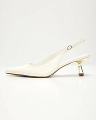 Pavilion Leather Slingback Heels
