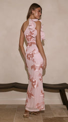 Darlee Maxi Dress Blush Pink Floral