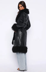 In My Space PU Jacket Black