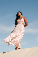 Sydney Maxi Dress Sunset Check
