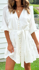 Sally Mini Dress White