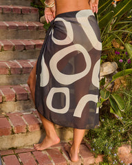 Ocean Light Abstract Wrap Tie Sarong