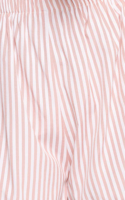 Wilson Short Set Peach Stripe White