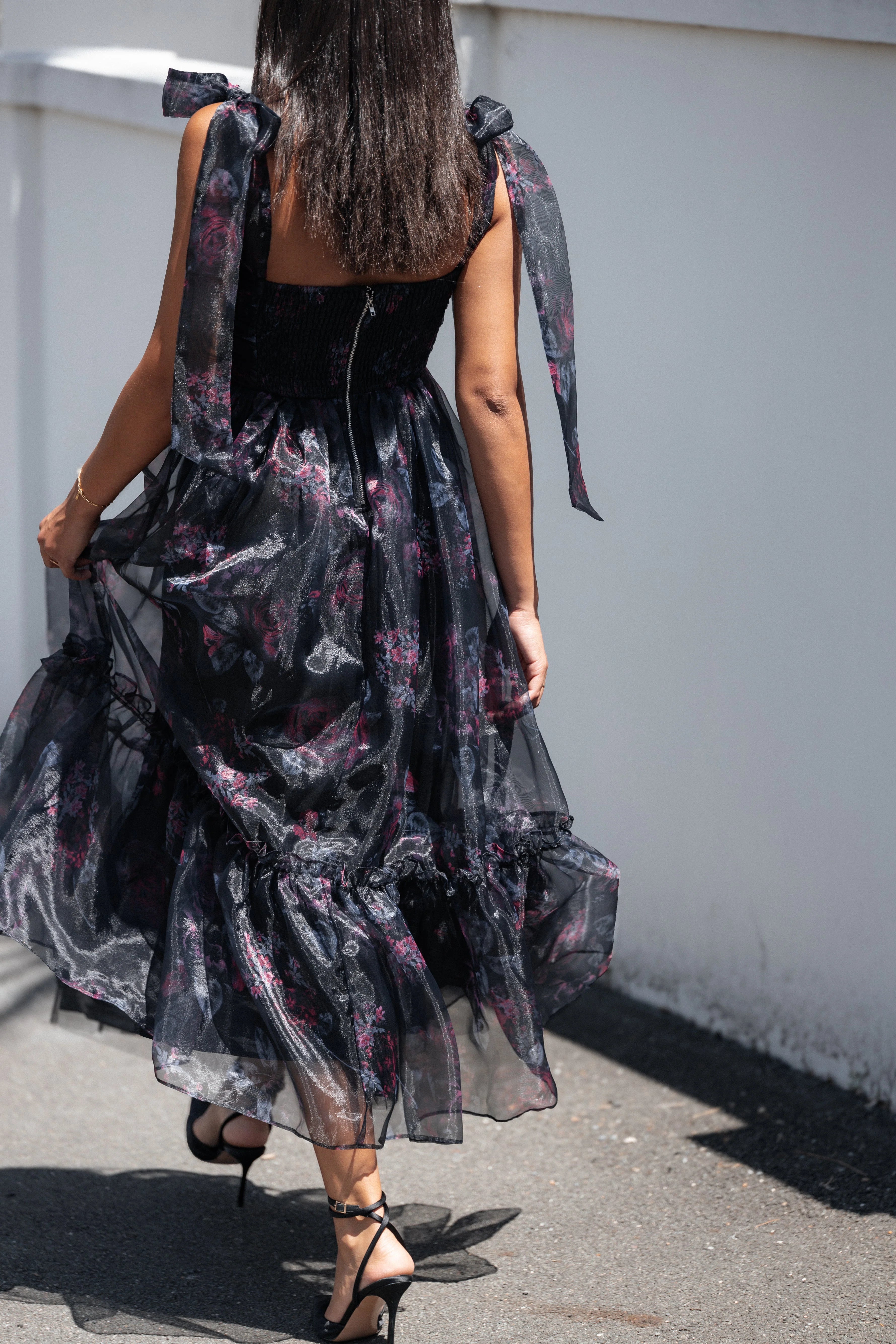 Floret Midi Dress Dark Floral