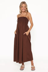 Josie Maxi Dress Brown