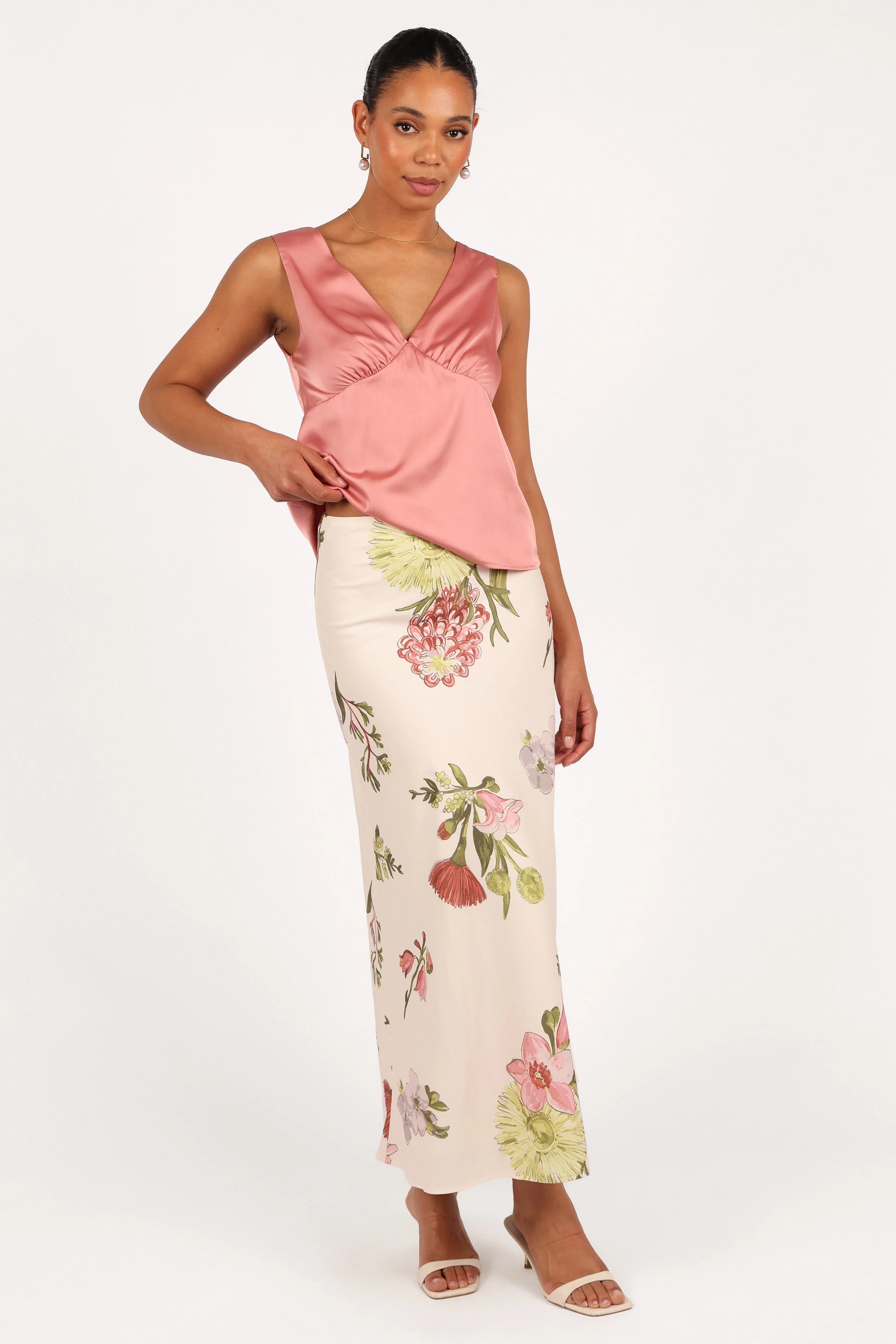 Evie Maxi Skirt Native Flora