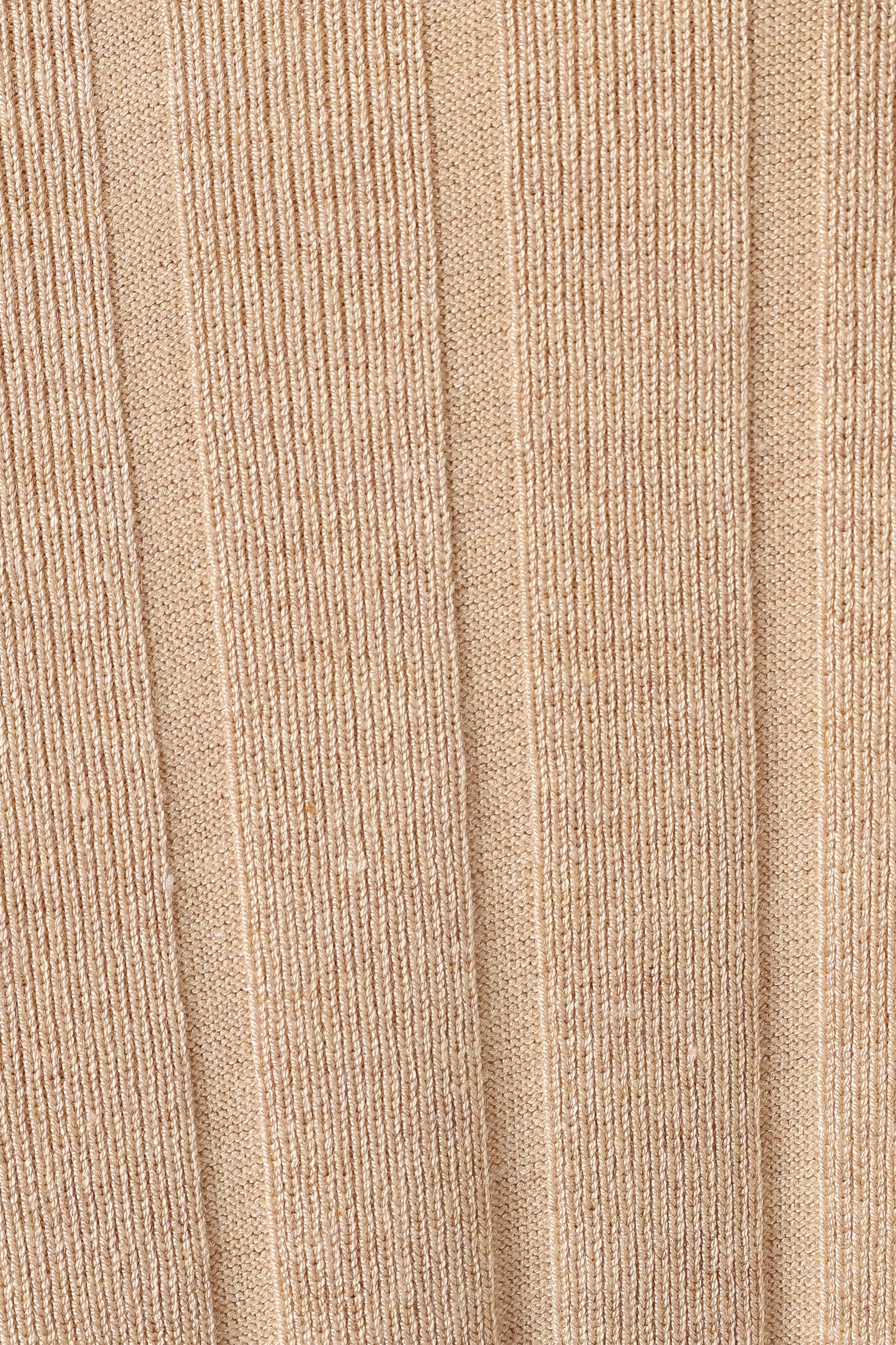 Silvie Short Sleeve Knitted Set Beige