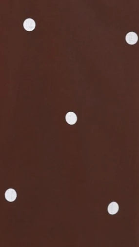 Nasira One Shoulder Maxi Dress Chocolate White Polka Dot