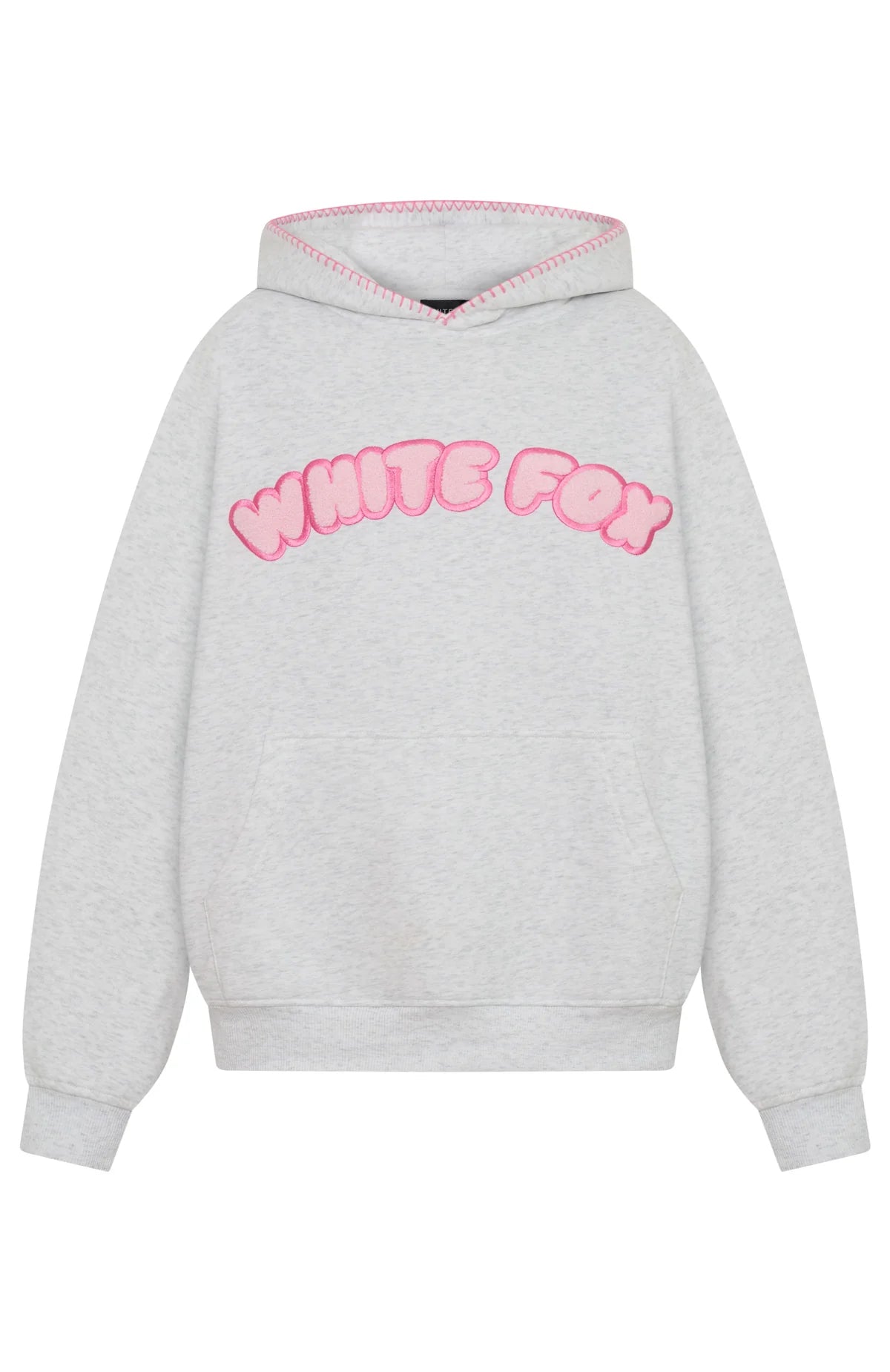 Vol 1 Front Graphic Oversized Hoodie Grey Marle