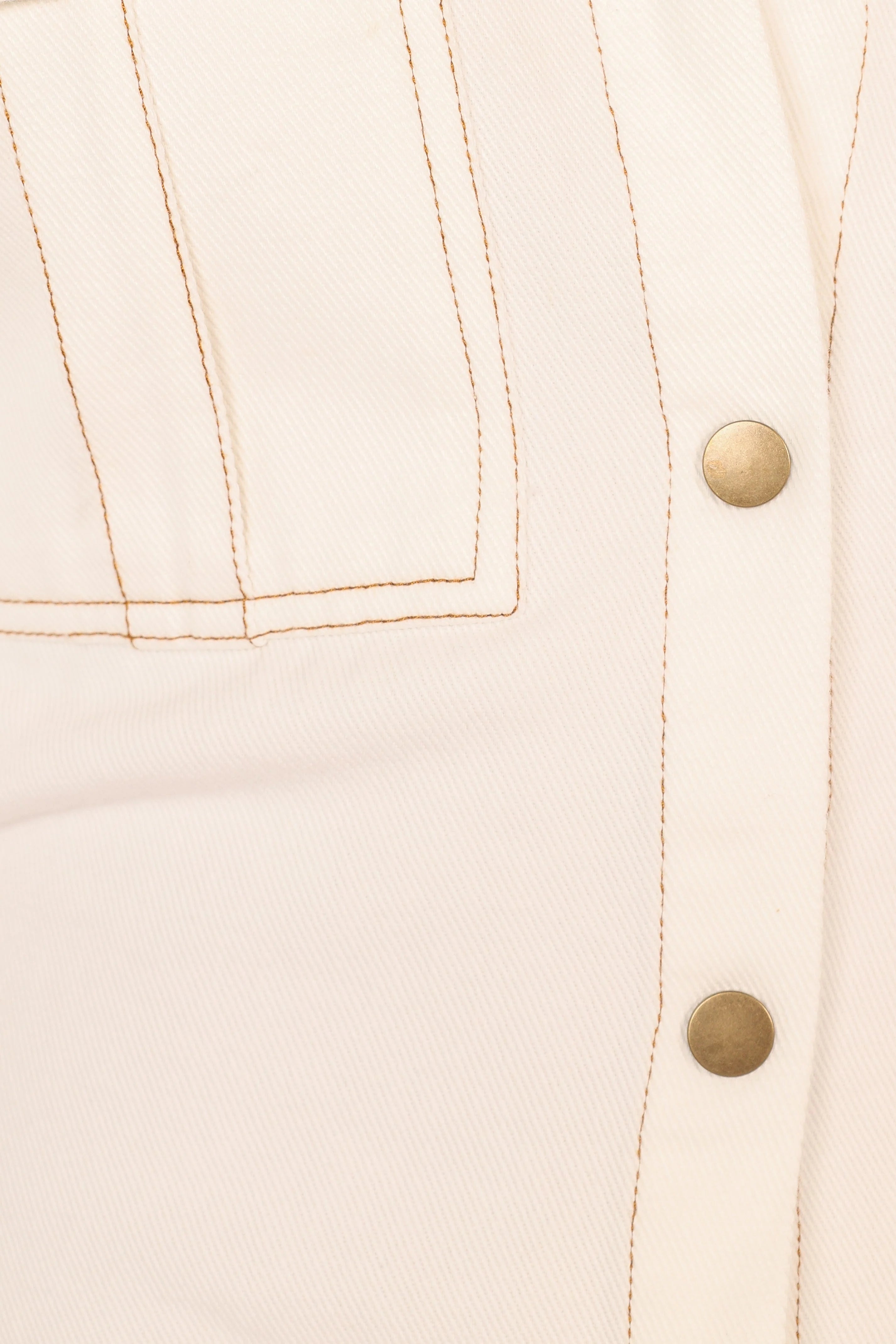 Hailey Denim Mini Dress White Denim
