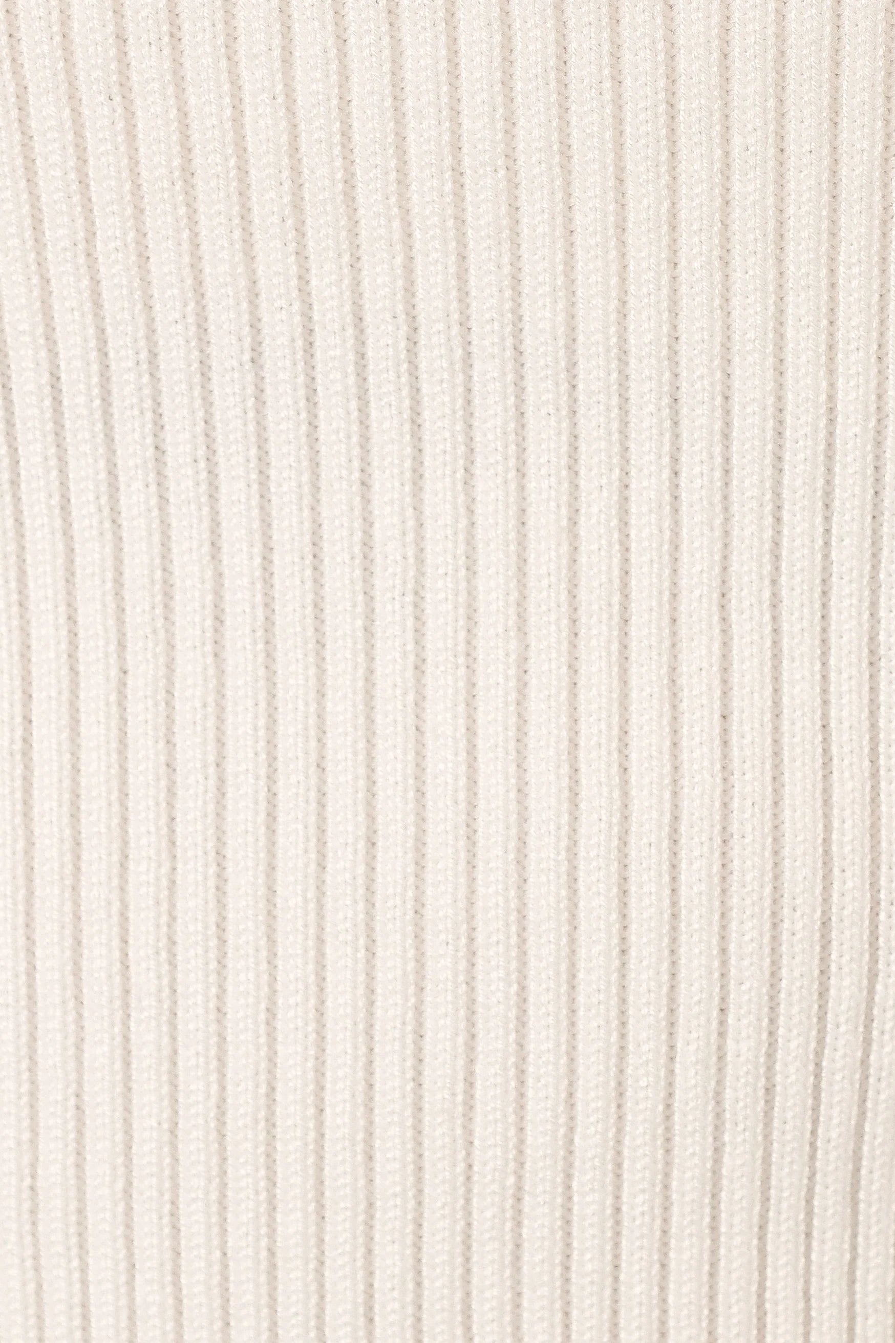 Tammy Ribbed Knit Top White