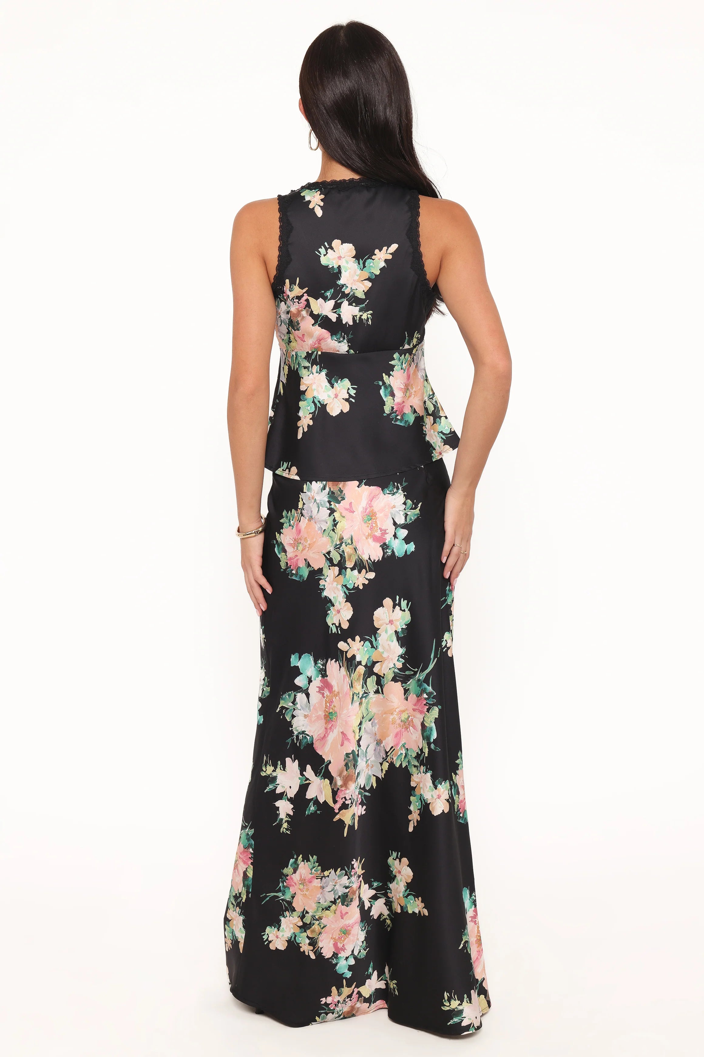 Velman Skirt Black Floral