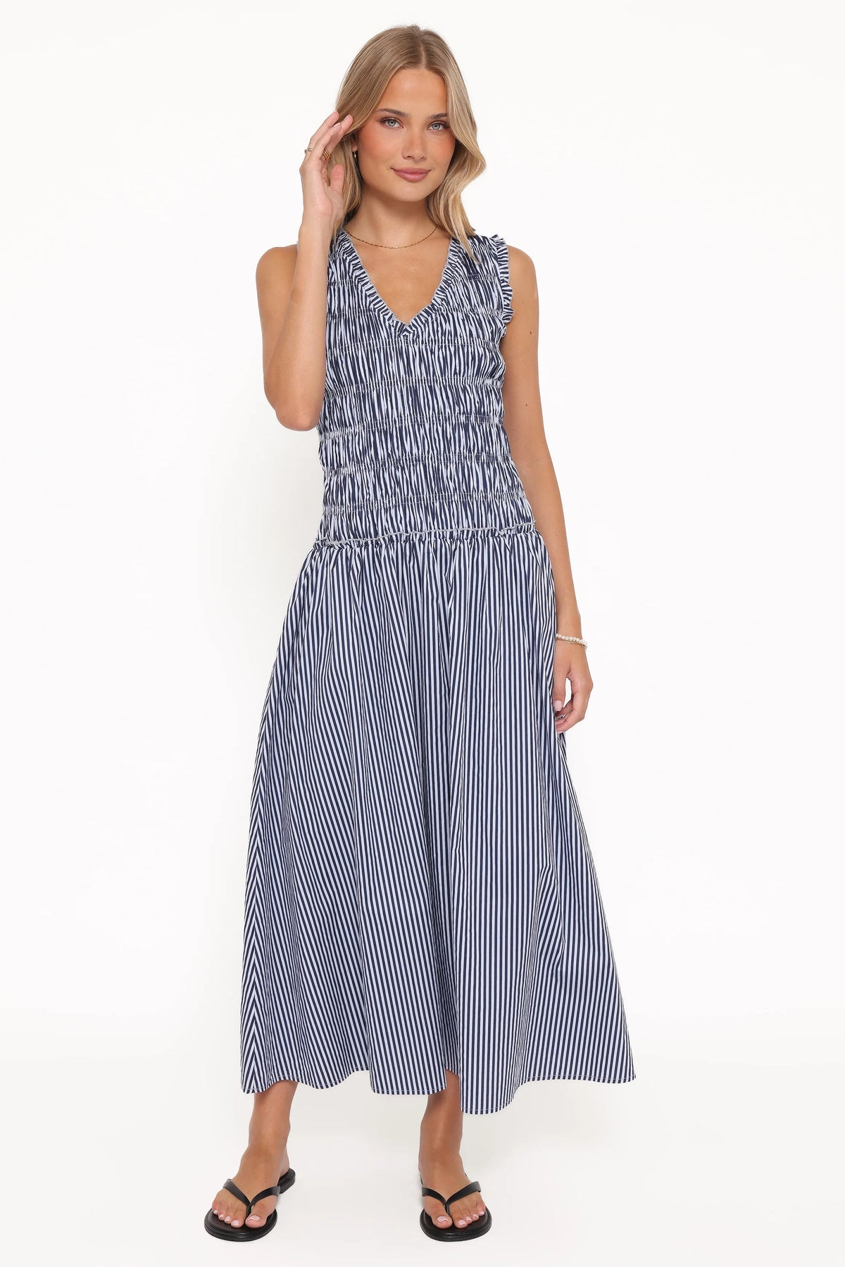 Kirrilee Maxi Dress Blue Stripe