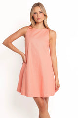 Priyanka Mini Dress Peach