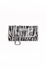 Zara Embellished Bag Zebra