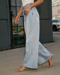 Laurie Super Stretch High Rise Wide Leg Jean