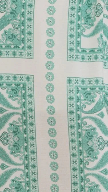 Talise Maxi Dress Green Aztec