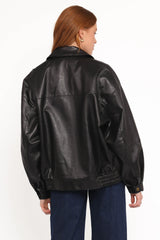 Zoe Bomber Jacket Black