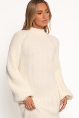 Tobin Knit Maxi Dress Cream