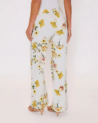 Honey Morning Floral Print Pants