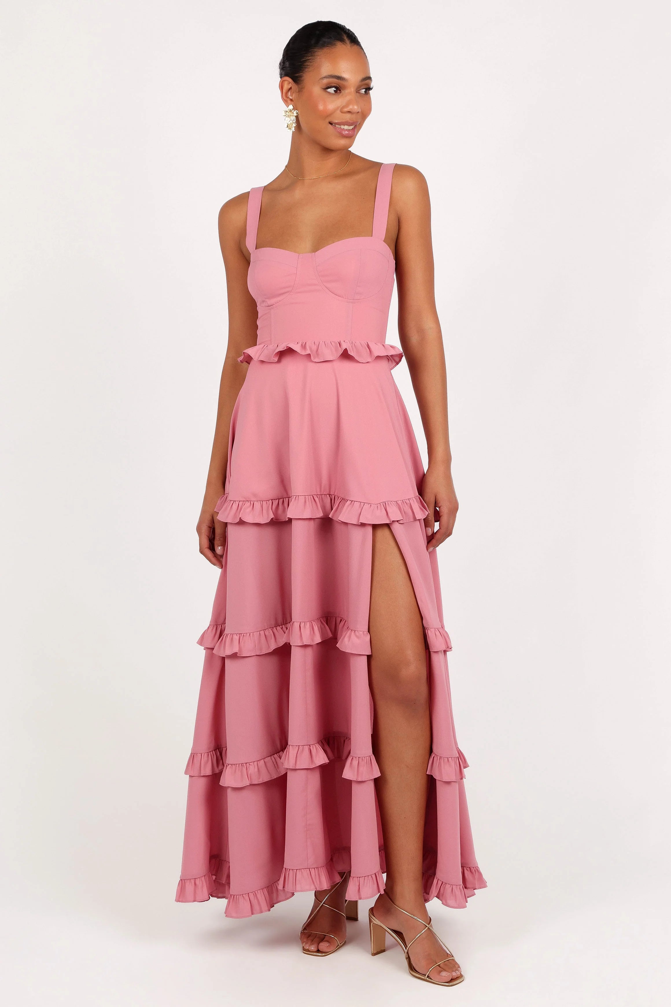 Lillee Tiered Maxi Dress Mauve