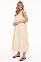 Laurita Maxi Dress Oatmeal