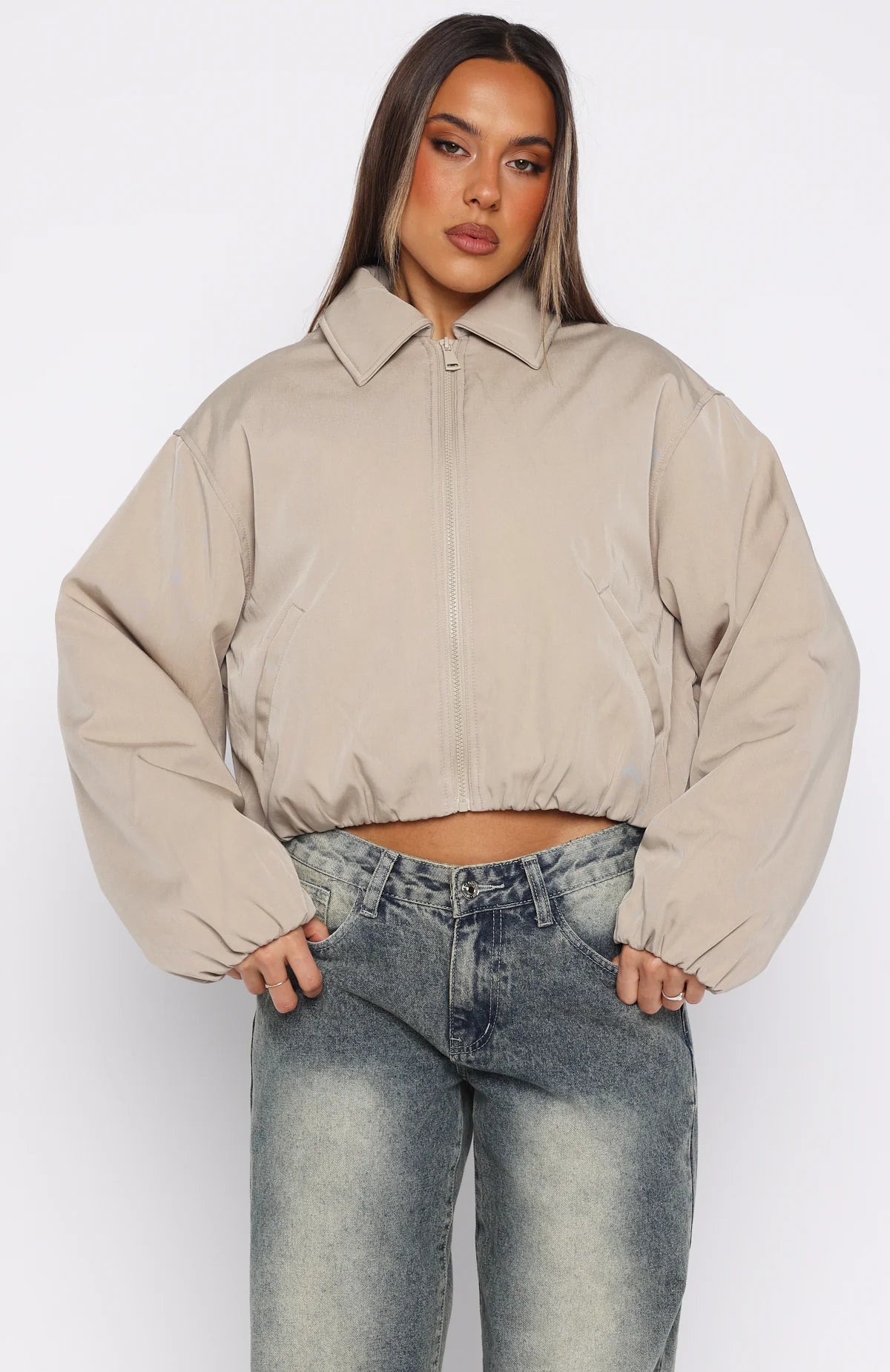 Back To Friends Jacket Sand