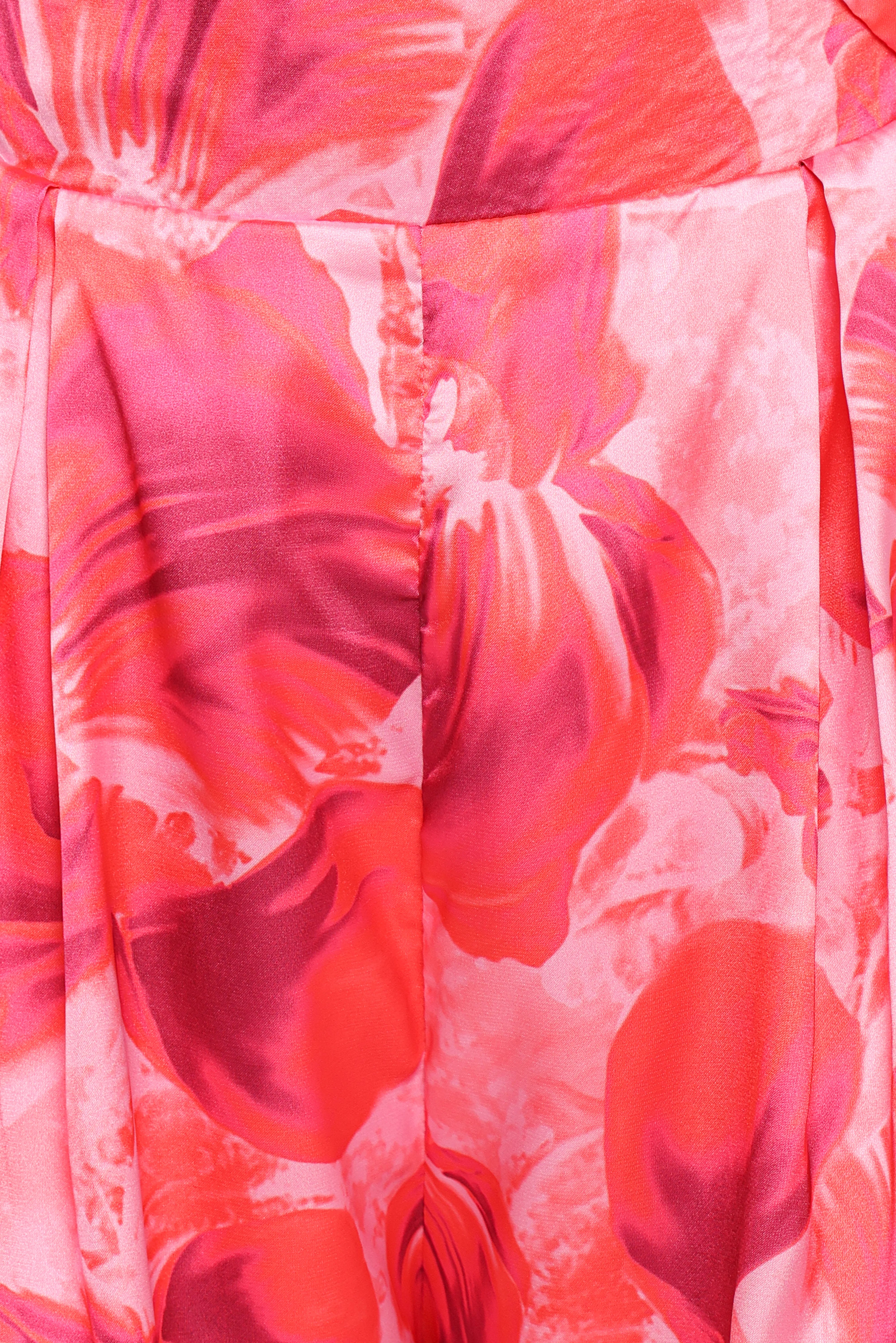 Primrose Halter Romper Pink Red