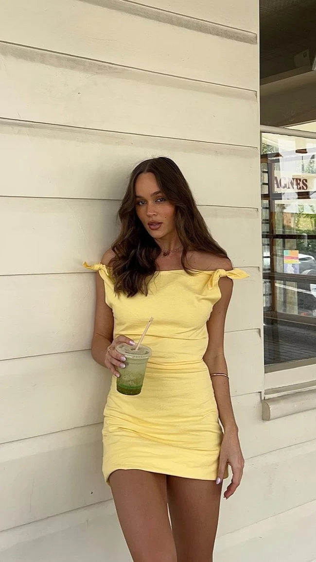 Ebbe Mini Dress Lemon