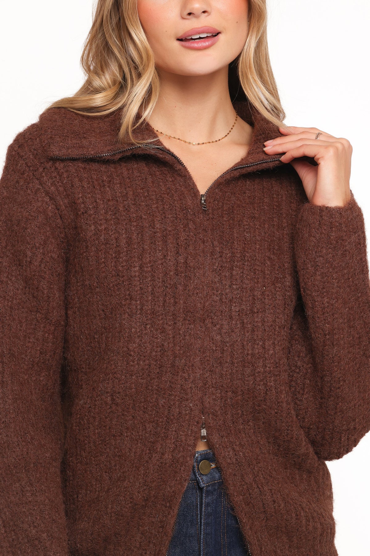 Miffy Zip Through Cardigan Chocolate