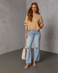 Feel The Love Mini Heart Knit Sweater