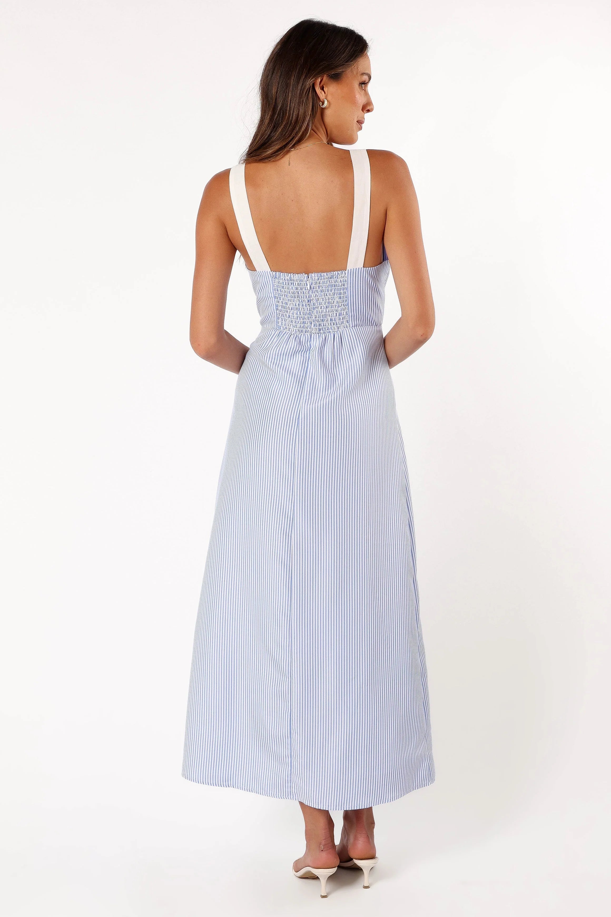 Bailee Maxi Dress Blue Stripe