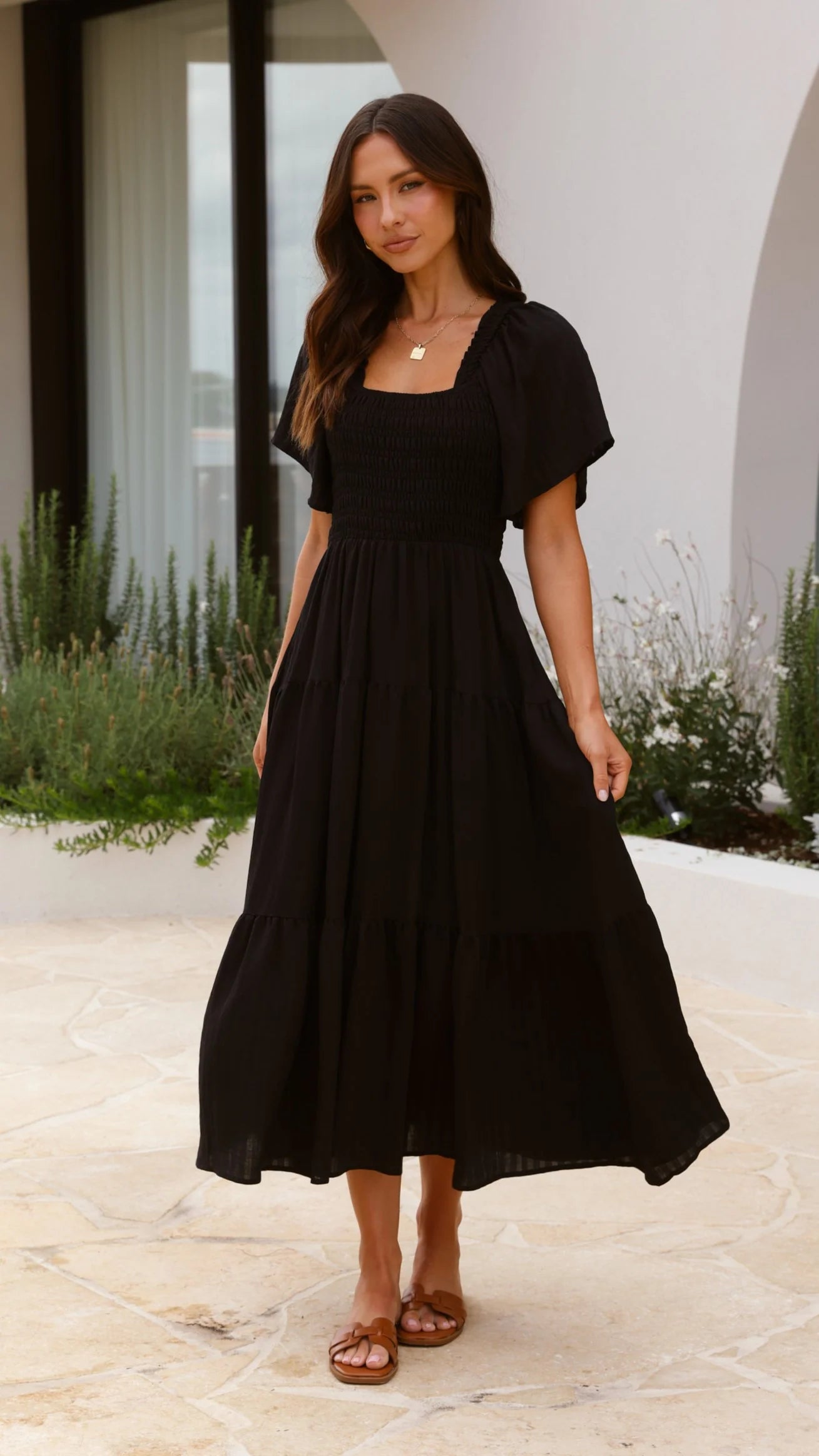 Lainey Midi Dress Black