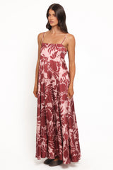 Elanor Maxi Dress Pale Burgundy