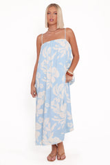 Margherita Maxi Dress Blue Hibiscus