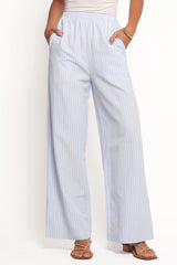 Peyton Striped Pant Blue