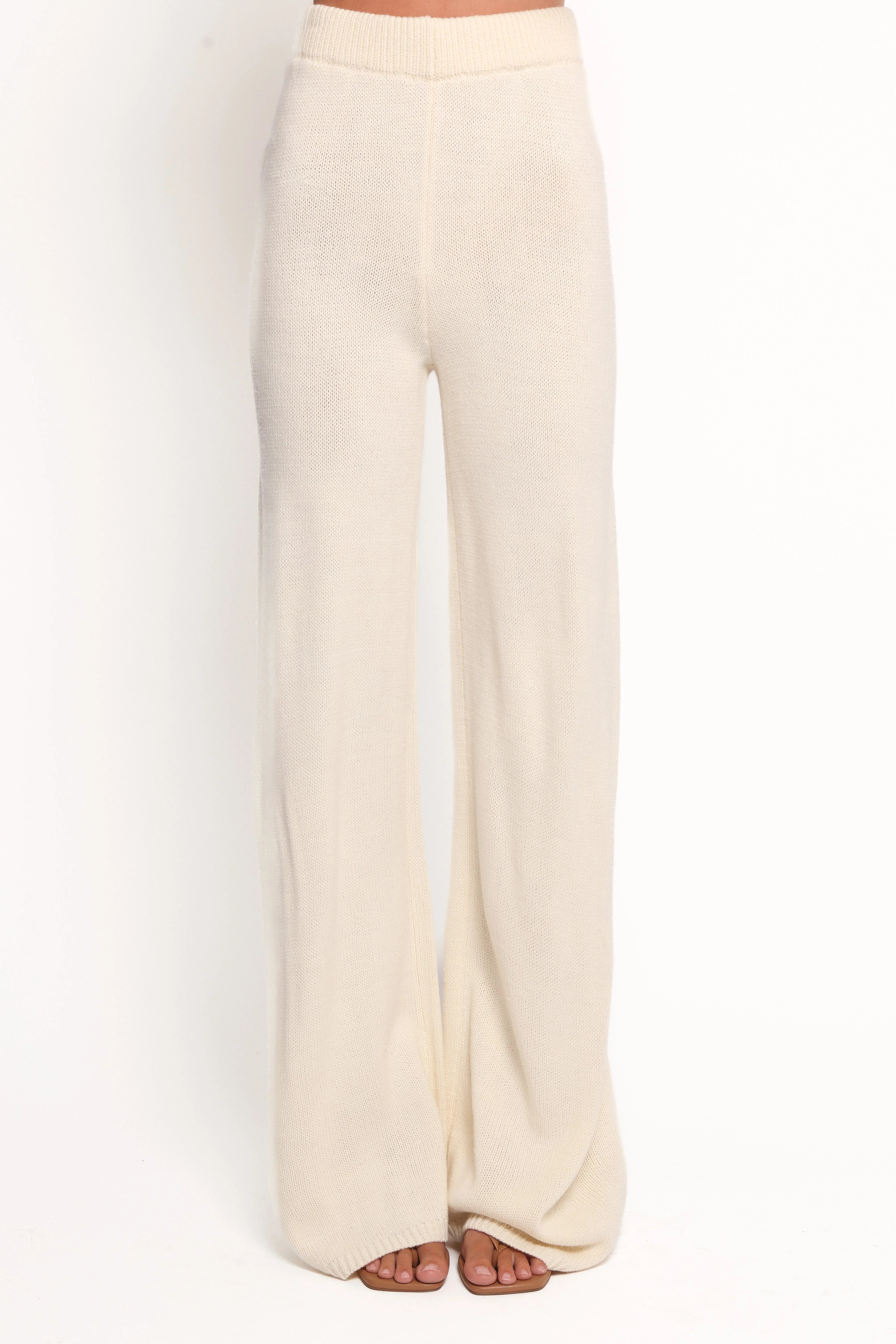 Remii Knit Pant Set Ivory