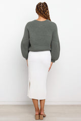 London Knit Sweater Emerald